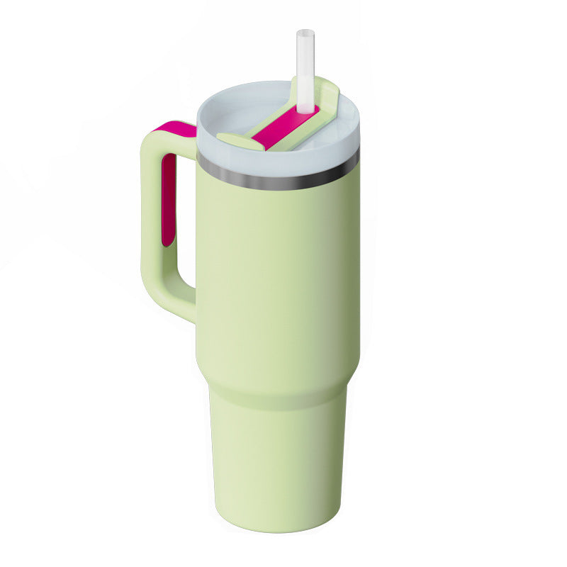 40 Oz Tumbler With Handle Straw Insulated