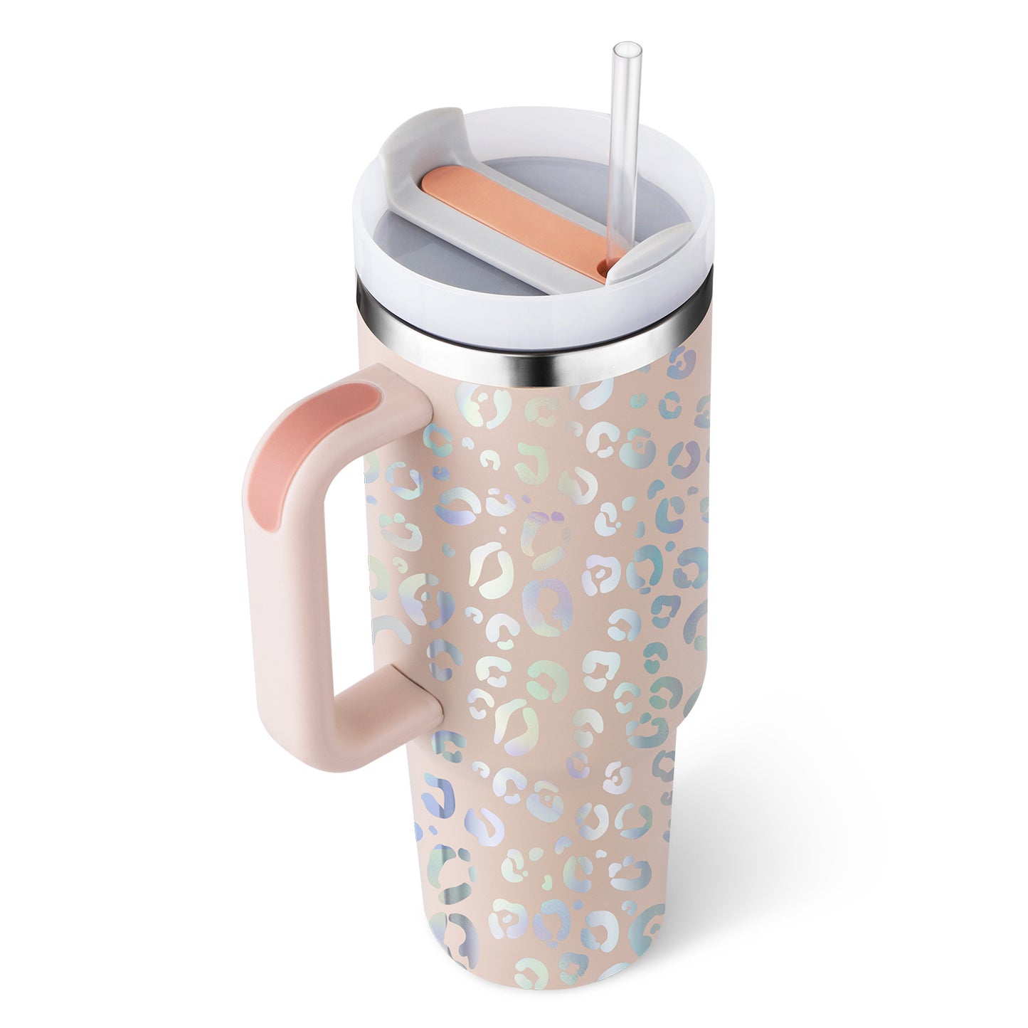 40 Oz Tumbler With Handle Straw Insulated