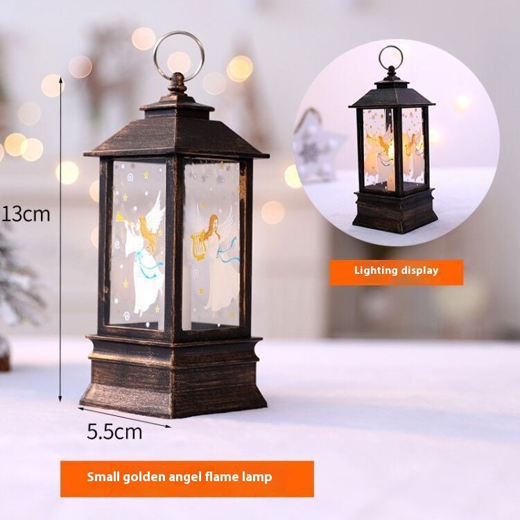 Christmas Portable Oil Lamp Santa Party Decoration