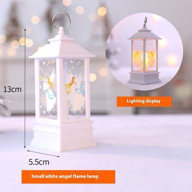 Christmas Portable Oil Lamp Santa Party Decoration