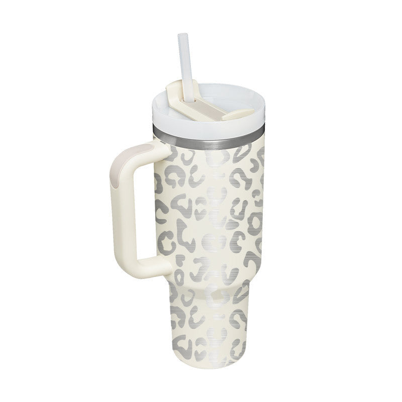 40 Oz Tumbler With Handle Straw Insulated