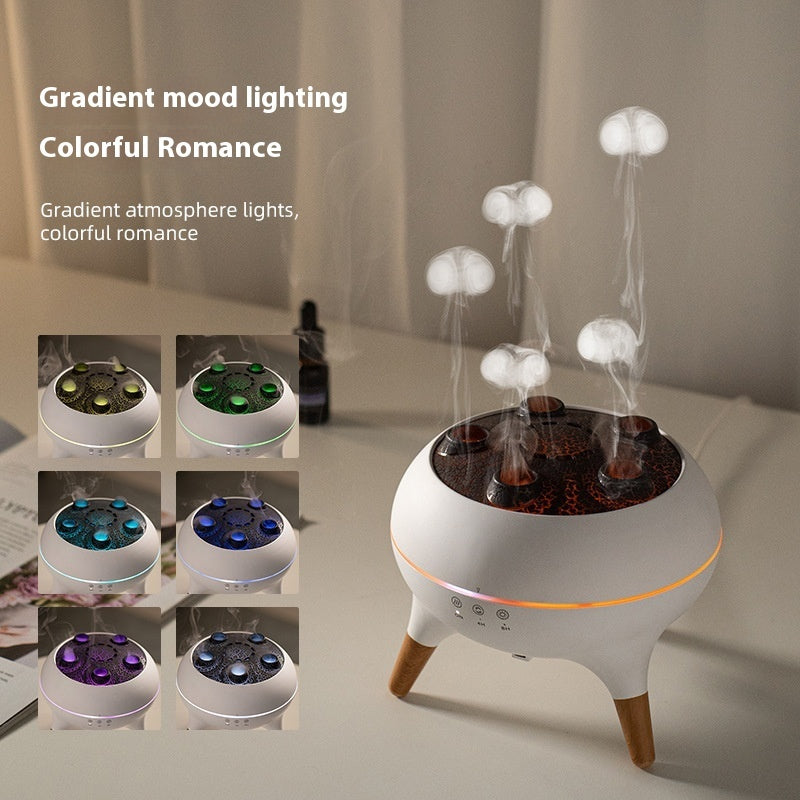 Household  Intelligent Jellyfish Ultrasonic Air Humidifier